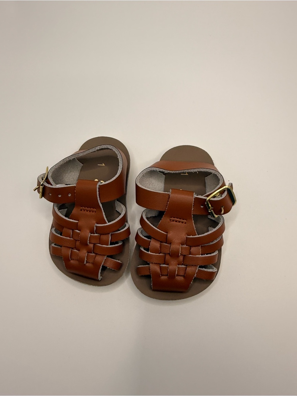 Sun-San Classic Brown Kids Leather Sandals